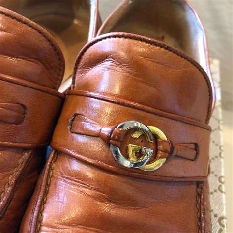 gucci cognac loafers|gucci wedge loafers.